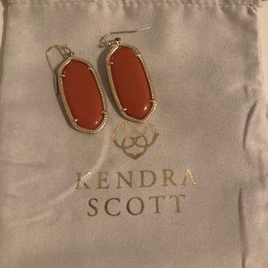Kendra Scott Orange Danielle Earrings